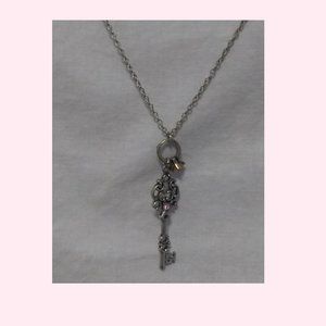Key and Ring Charms Necklace